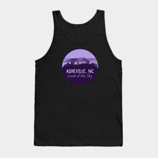 Asheville Cityscape Mountains - Land of the Sky - PurpleG 07 Tank Top